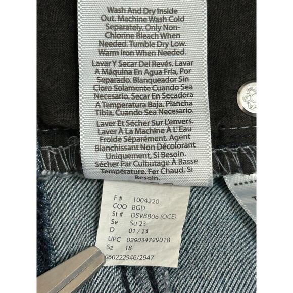 Sofia Jeans by Sofia Vergara Womens Size 18 Melisa High Rise Flare Blue Wide Leg - Picture 9 of 16